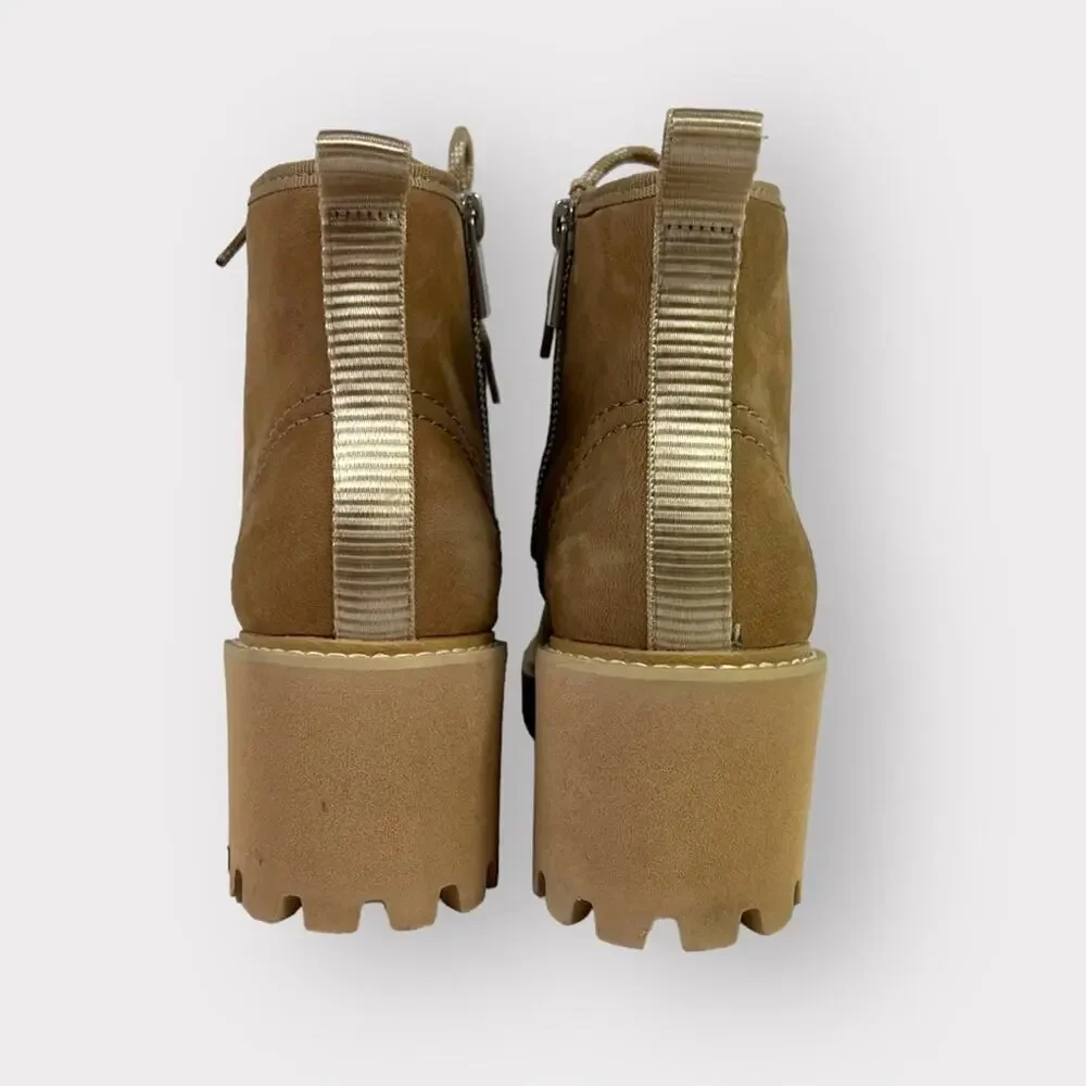 Dolce Vita Huey Hiker Lace-Up Bootie in Mushroom Nubuck Size 10 - Picture 6 of 15